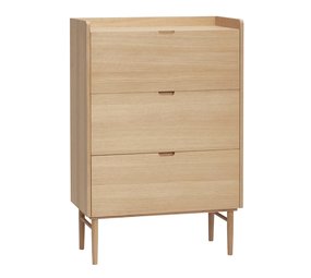 Hubsch Kommode af egetræ - naturlig