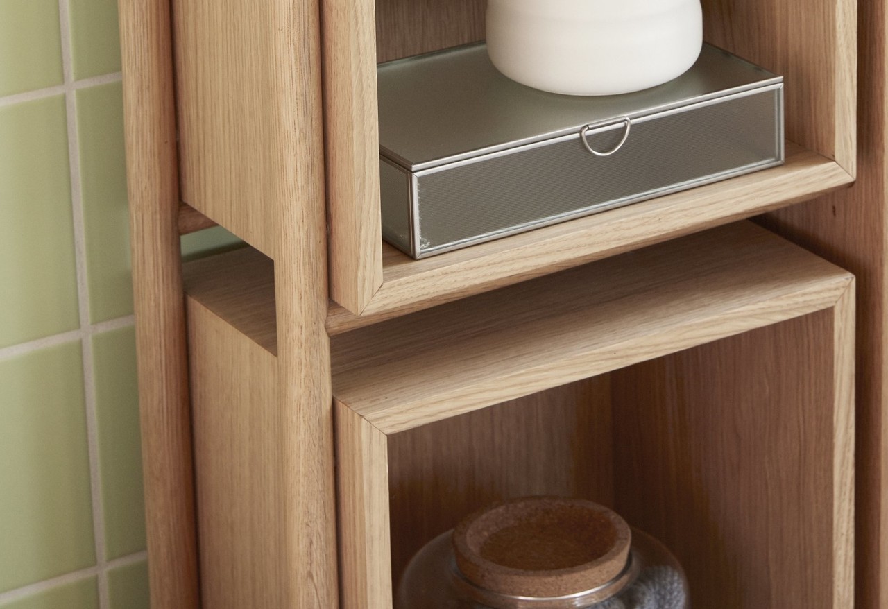 Hubsch Glazen box mat zilver - set van 3 stuks Hubsch Glazen box mat zilver - set van 3 stuks