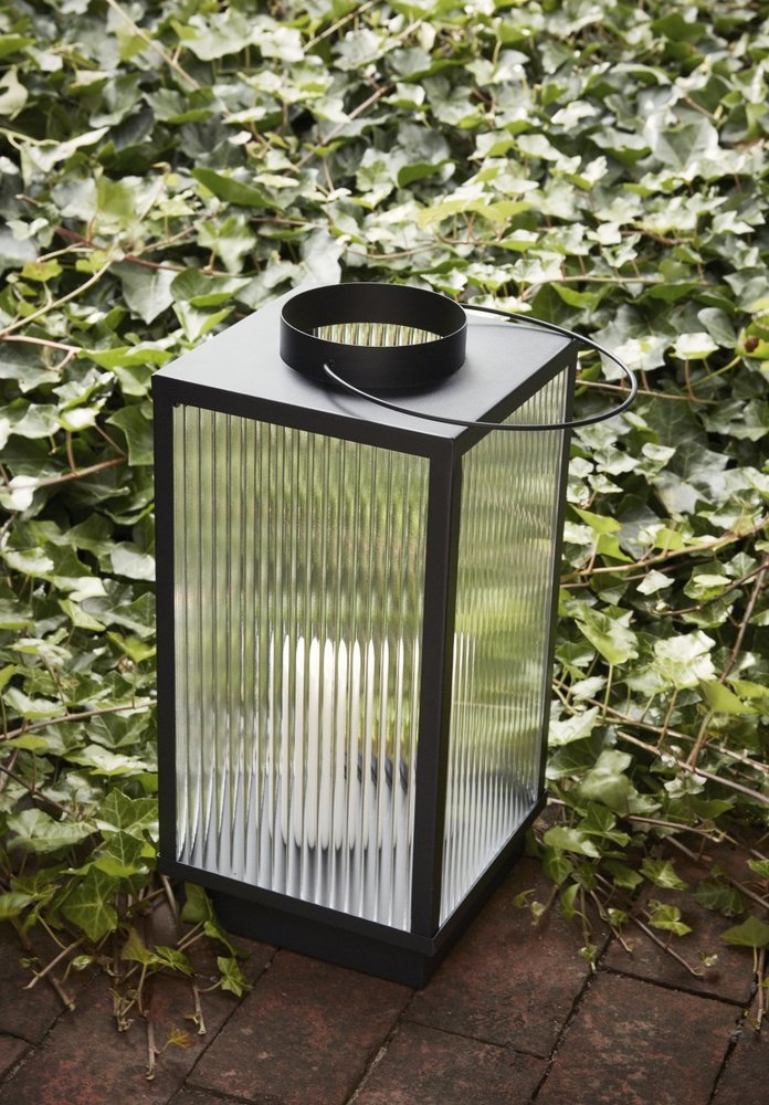 Hubsch Lantaarns metaal zwart- set van 2 stuks Hubsch Lantaarns metaal zwart- set van 2 stuks