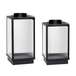 Hubsch Lanterns metal black - set of 2 pieces Hubsch Lanterns metal black - set of 2 pieces