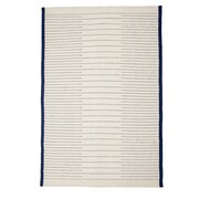 Hubsch Geweven vloerkleed - blauw/wit Hubsch Geweven vloerkleed - blauw/wit