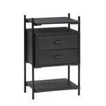 Hubsch Wood / metal side table - black Hubsch Wood / metal side table - black