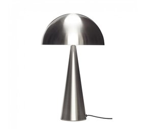Hubsch Lámpara de mesa metal - níquel ø30xh51cm