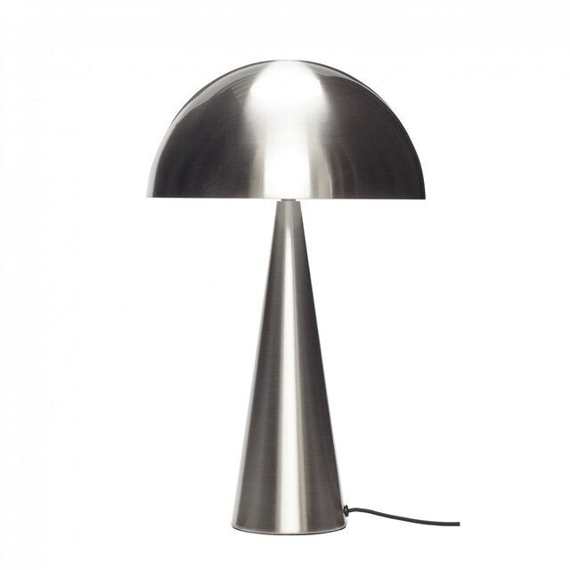 Hubsch Lampe de table métal - nickel ø30xh51cm