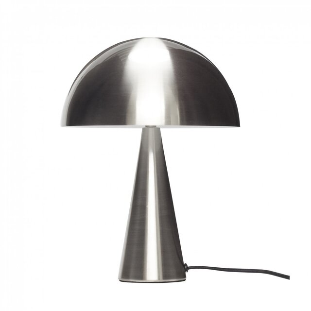 Hubsch Lampada da tavolo in metallo - nichel ø25xh33cm