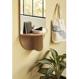 Hubsch Oak wall mirror with shelf - natural Hubsch Oak wall mirror with shelf - natural