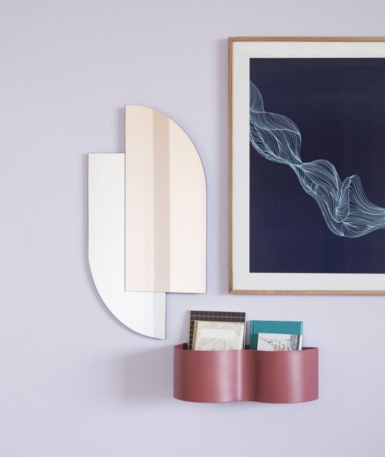 Hubsch Miroir mural - rose Hubsch Miroir mural - rose