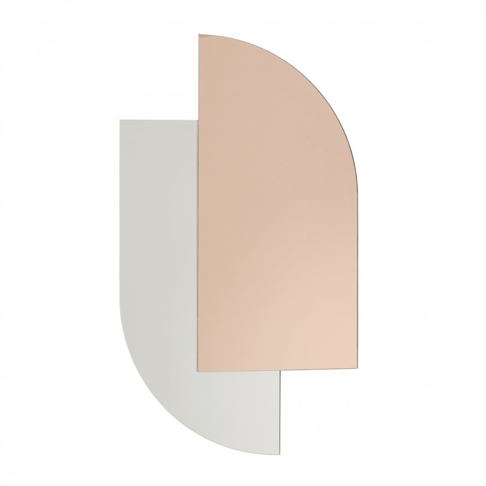 Hubsch Espejo de pared - rosa Hubsch Espejo de pared - rosa