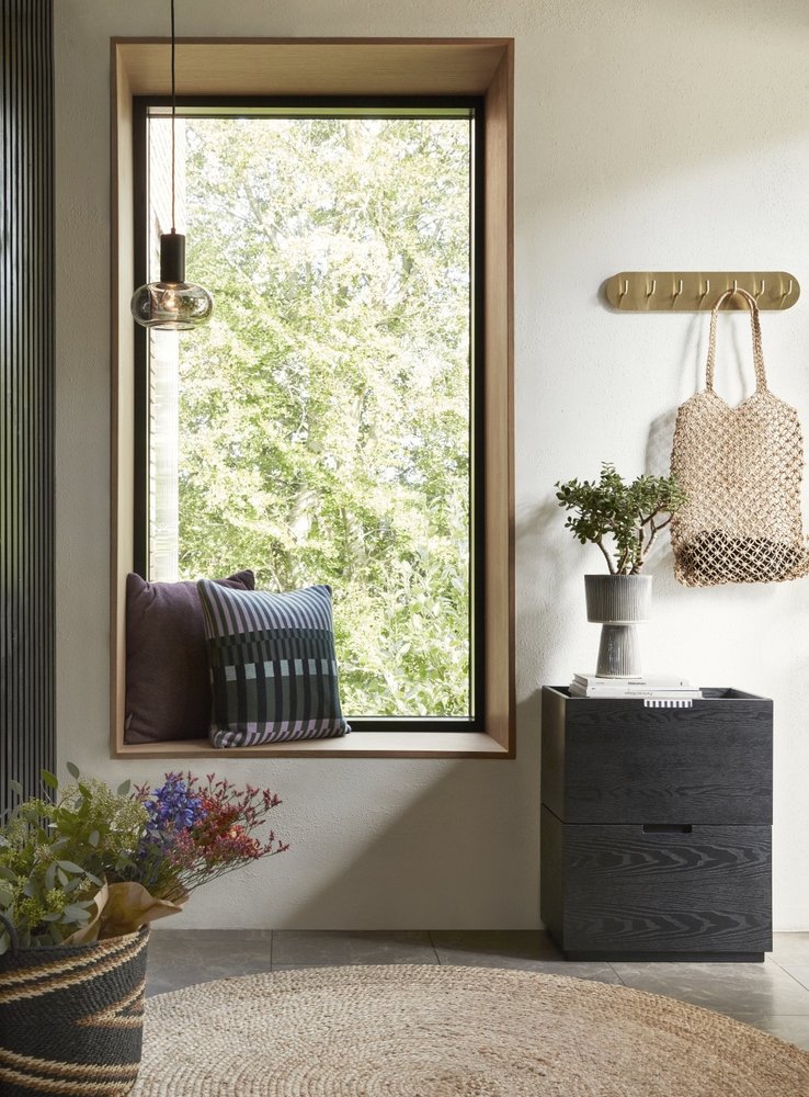 Hubsch Houten box/kast - zwart