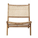 Bloomingville Keila Lounge stoel teak hout - naturel Bloomingville Keila Lounge stoel teak hout - naturel