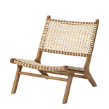 Bloomingville Fauteuil Keila Lounge en bois de teck - naturel Bloomingville Fauteuil Keila Lounge en bois de teck - naturel