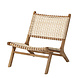 Bloomingville Keila Lounge stoel teak hout - naturel Bloomingville Keila Lounge stoel teak hout - naturel