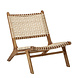Bloomingville Keila Lounge stoel teak hout - naturel Bloomingville Keila Lounge stoel teak hout - naturel
