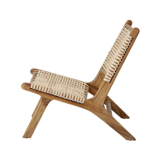 Bloomingville Keila Lounge stoel teak hout - naturel
