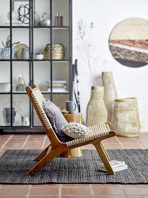 Bloomingville Keila Lounge stol teak trä - naturligt Bloomingville Keila Lounge stol teak trä - naturligt