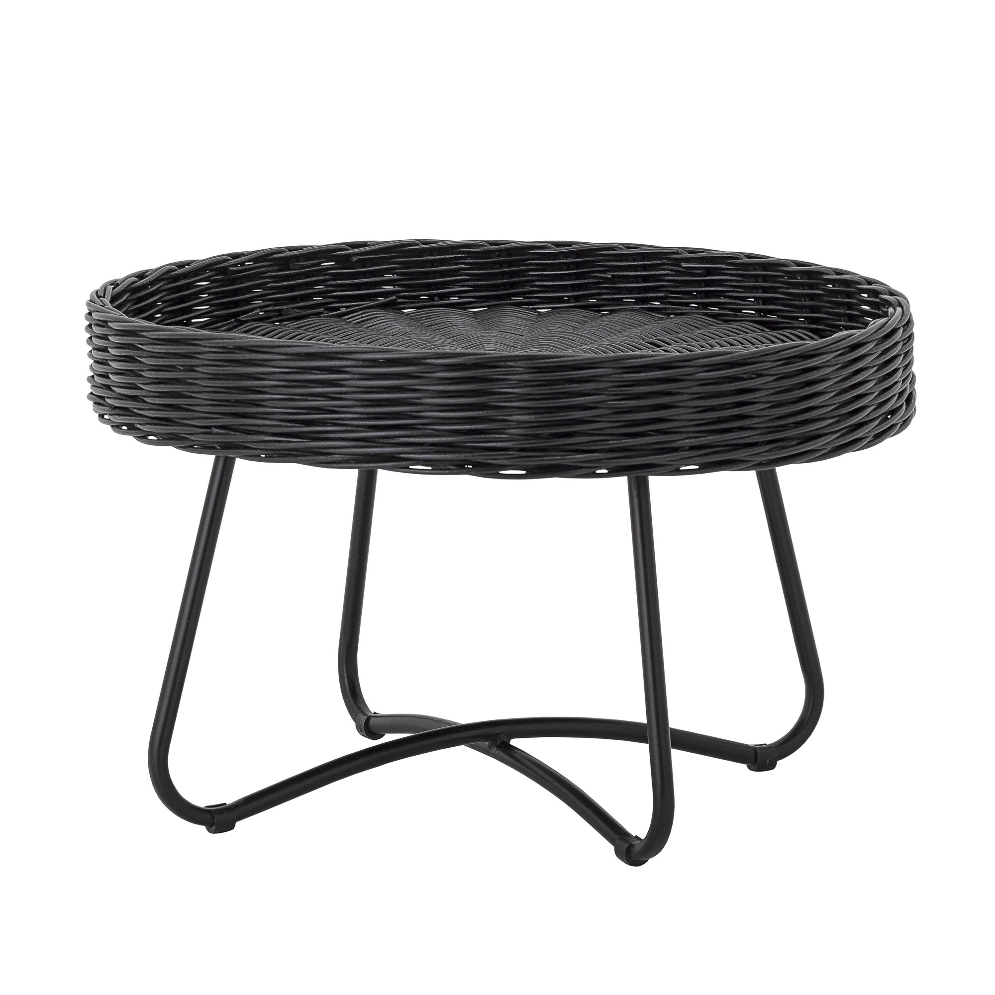 Bloomingville Table basse en rotin Hattie - noir