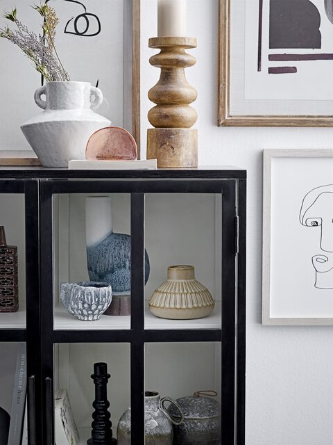 Bloomingville Opal cabinet oak - black