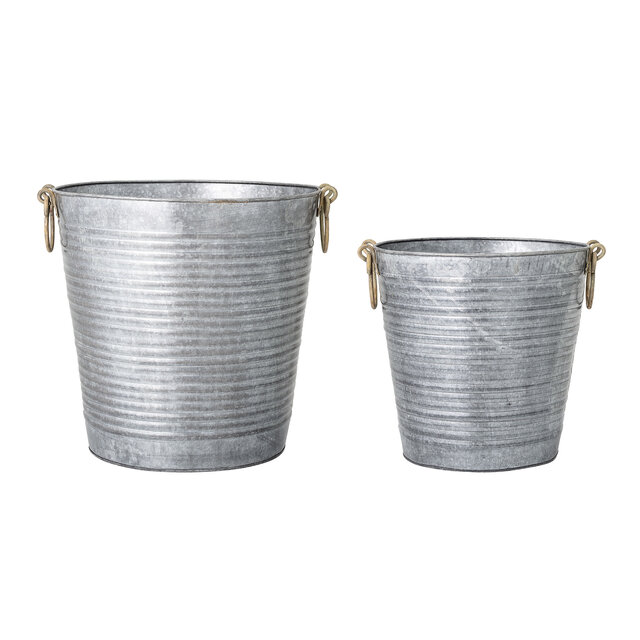 Bloomingville Flowerpot set gray - metal
