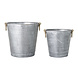 Bloomingville Bloempot set grijs - metaal Bloomingville Bloempot set grijs - metaal