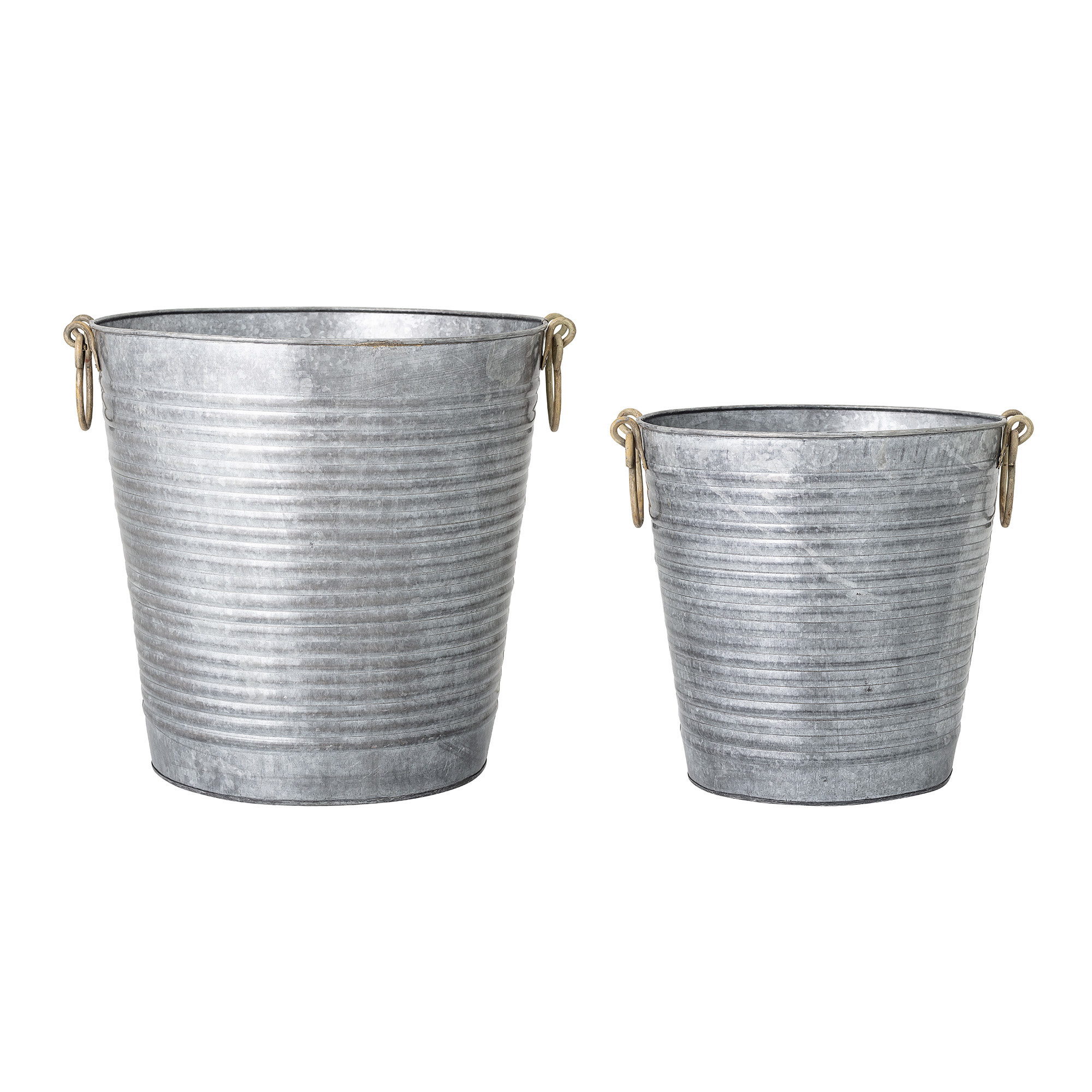 Bloomingville Blumentopf Set grau - Metall
