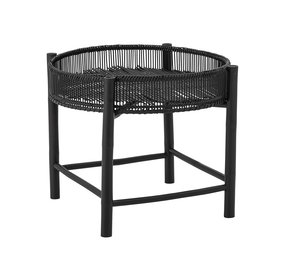 Bloomingville Table d'appoint Carolina noir-bambou Bloomingville Table d'appoint Carolina noir-bambou