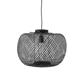 Bloomingville Lampada a sospensione in bambù - nera