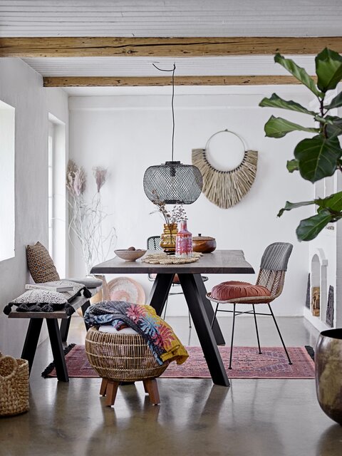 Bloomingville Bambu hängande lampa - svart