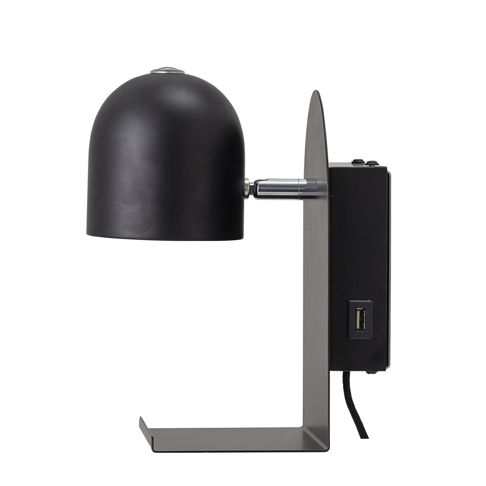 Bloomingville Aplique LED metal - negro