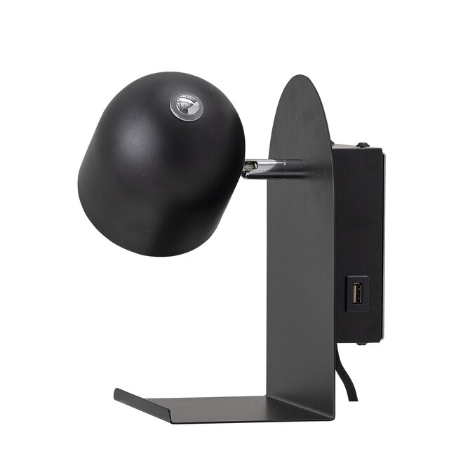 Bloomingville Wandlamp LED metaal - zwart