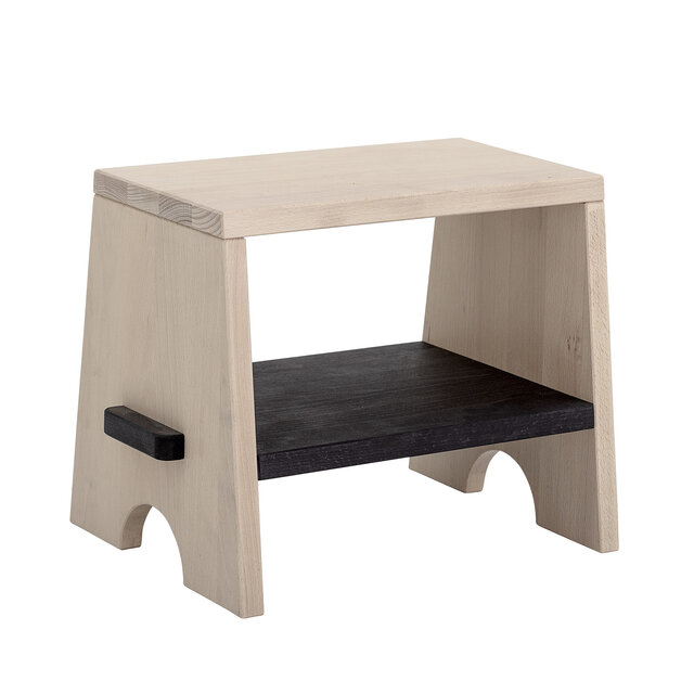 Bloomingville Mini Sgabello in legno di faggio - naturale / nero