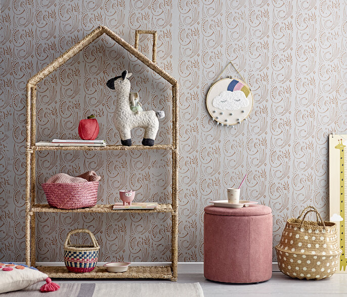 Bloomingville Mini Kodet legetøjsbomuld - naturlig Bloomingville Mini Kodet legetøjsbomuld - naturlig