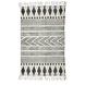House Doctor Block-Teppich aus Baumwolle weiß grau 160x230 House Doctor Block-Teppich aus Baumwolle weiß grau 160x230