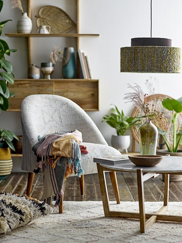 Bloomingville Hanglamp geel - zijde