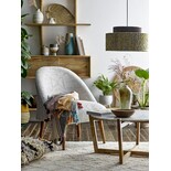 Bloomingville Lampe suspendue jaune - soie Bloomingville Lampe suspendue jaune - soie