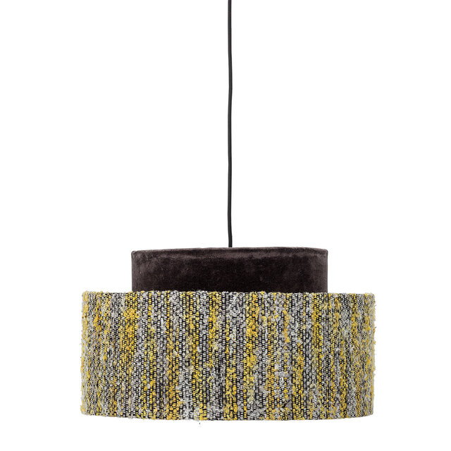 Bloomingville Hängande lampa gul - siden