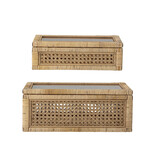 Bloomingville Boîte de rangement en rotin - lot de 2 Bloomingville Boîte de rangement en rotin - lot de 2