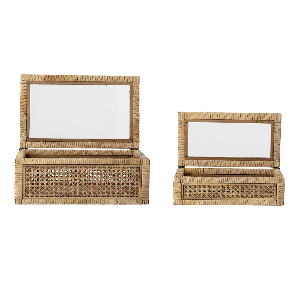 Bloomingville Rattan storage box - set of 2