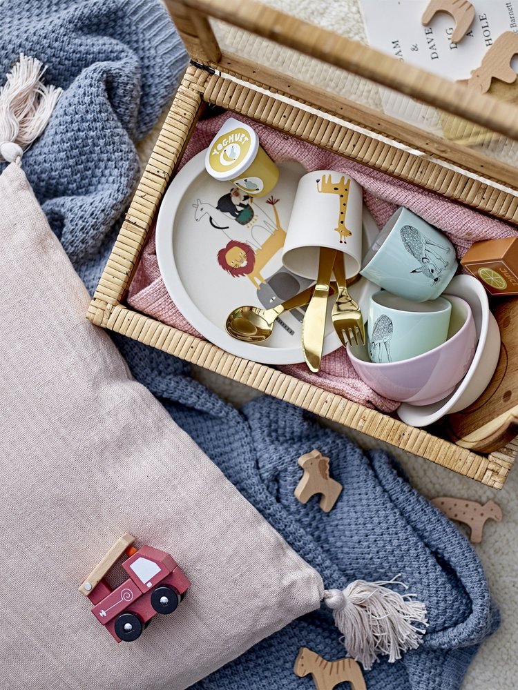 Bloomingville Scatola di immagazzinaggio in rattan - set di 2