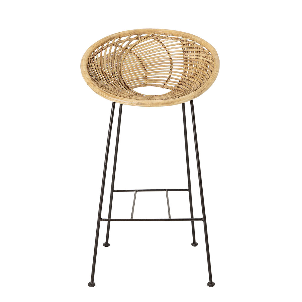 Bloomingville Yonne bar stool rattan - natural