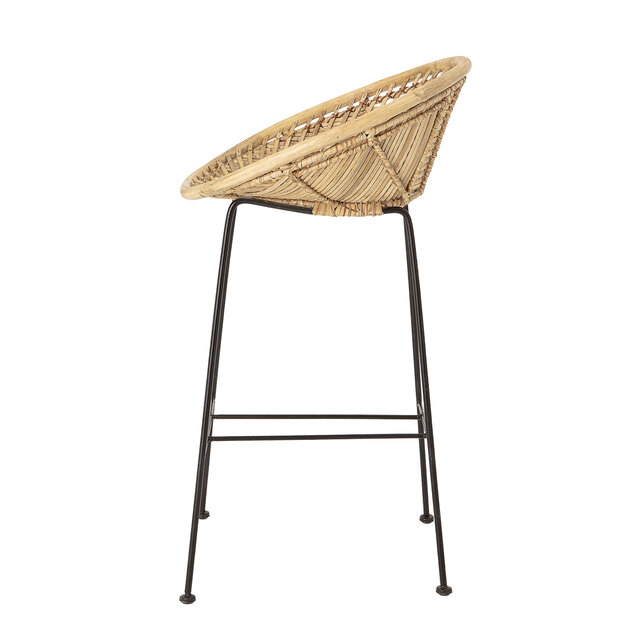 Bloomingville Tabouret de bar Yonne en rotin - naturel