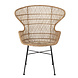 Bloomingville Oudon loungestoel rotan - naturel Bloomingville Oudon loungestoel rotan - naturel
