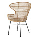 Bloomingville Oudon loungestoel rotan - naturel Bloomingville Oudon loungestoel rotan - naturel
