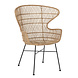 Bloomingville Oudon loungestoel rotan - naturel Bloomingville Oudon loungestoel rotan - naturel