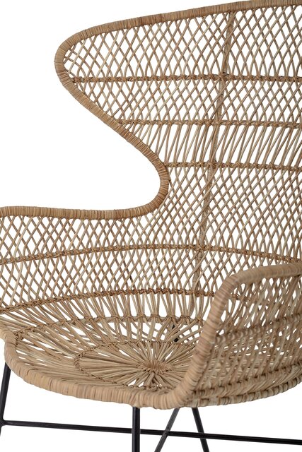 Bloomingville Oudon loungestoel rotan - naturel