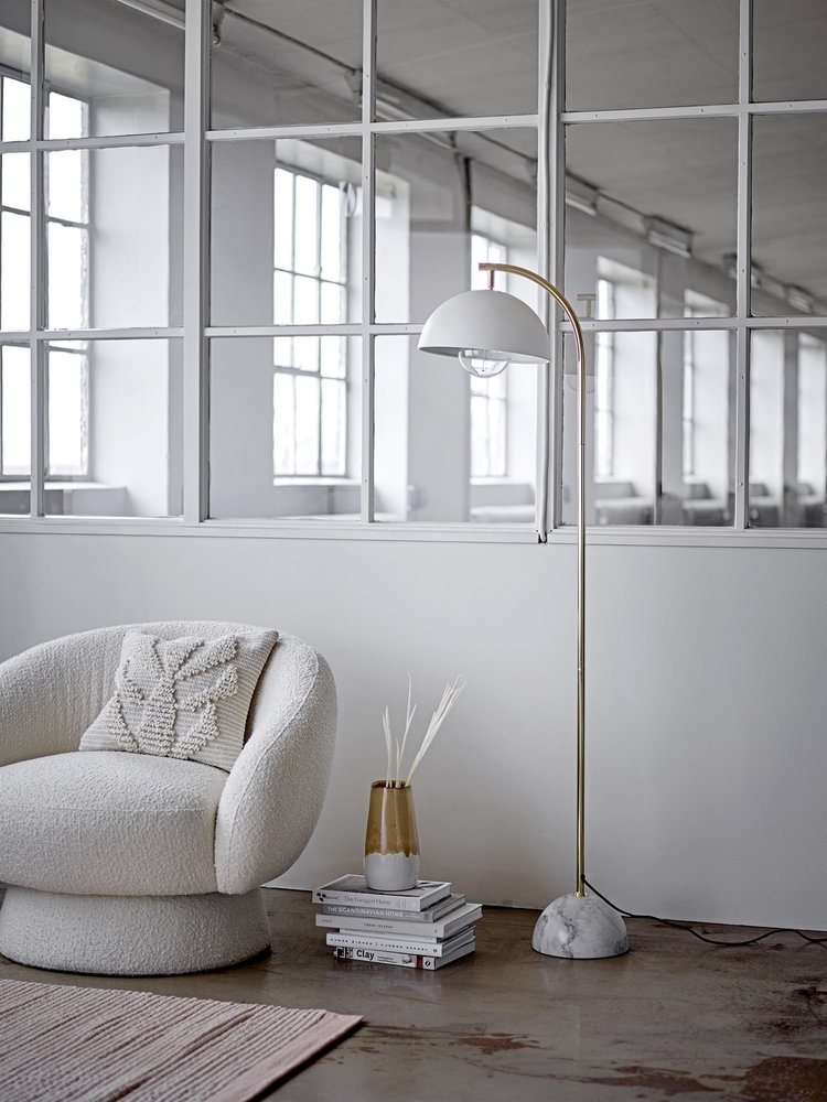 Bloomingville Chaise longue Ted - blanc Bloomingville Chaise longue Ted - blanc