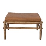 Bloomingville Aysia stool leather natural Bloomingville Aysia stool leather natural