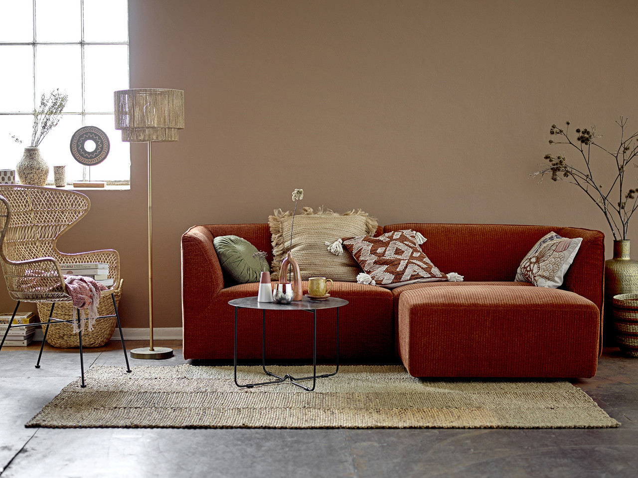 Bloomingville Pouf Petra - terre cuite Bloomingville Pouf Petra - terre cuite