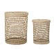Bloomingville (was)manden met deksel - set van 2 stuks Bloomingville (was)manden met deksel - set van 2 stuks