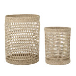 Bloomingville (was)manden met deksel - set van 2 stuks Bloomingville (was)manden met deksel - set van 2 stuks