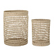 Bloomingville (was)manden met deksel - set van 2 stuks Bloomingville (was)manden met deksel - set van 2 stuks
